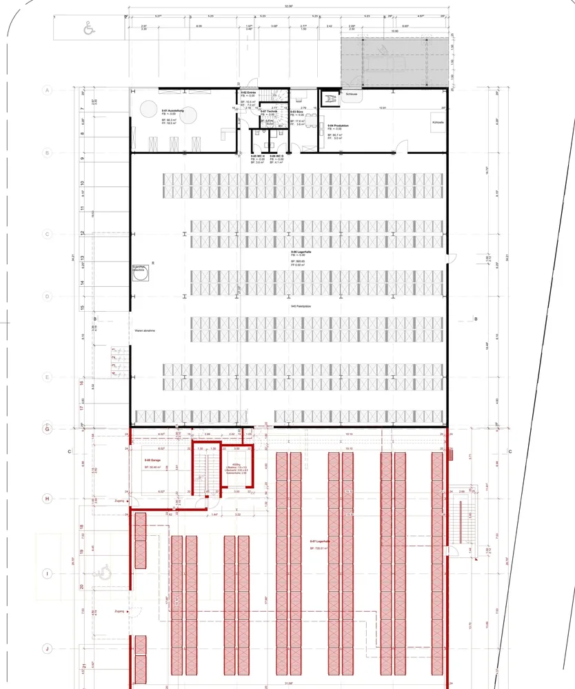 Phase 3 - Bauprojekt – Planausschnitt