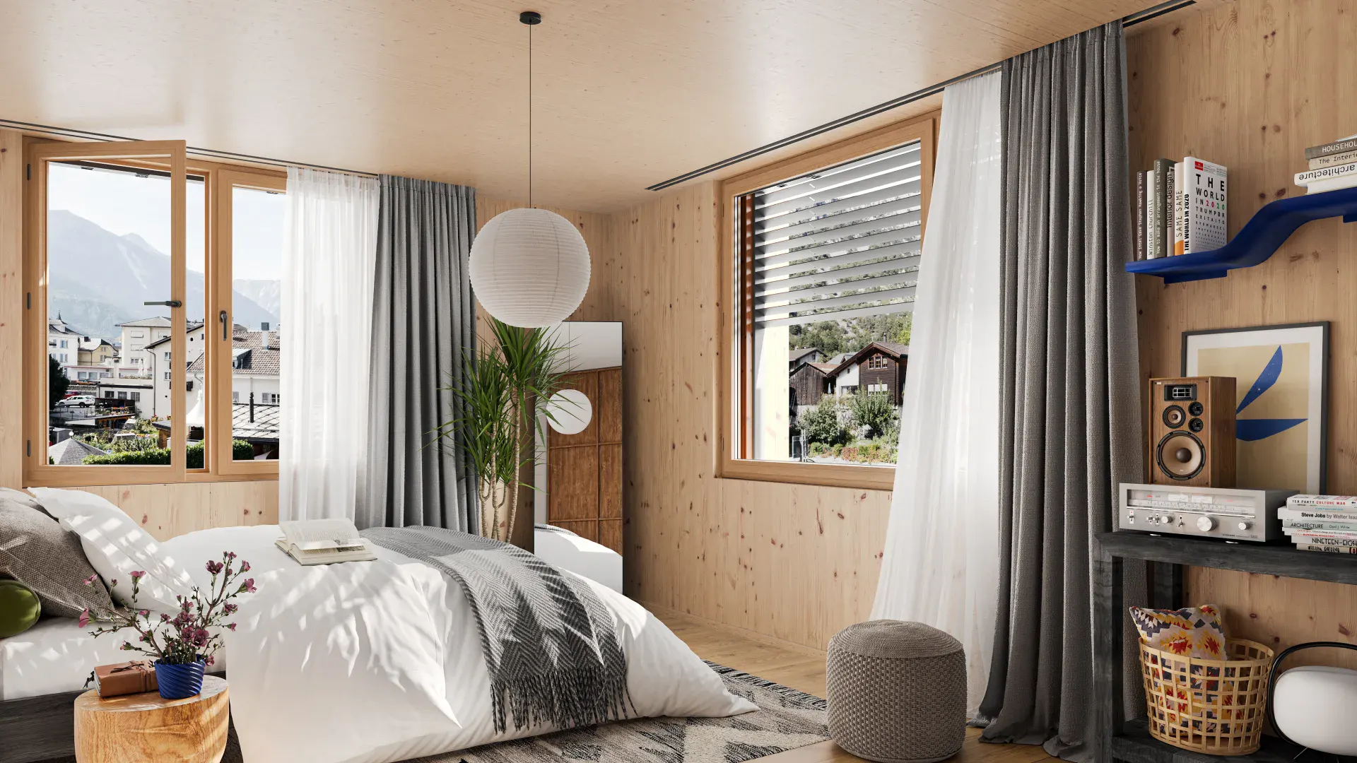 Naturhüs Steg – Schlafzimmer